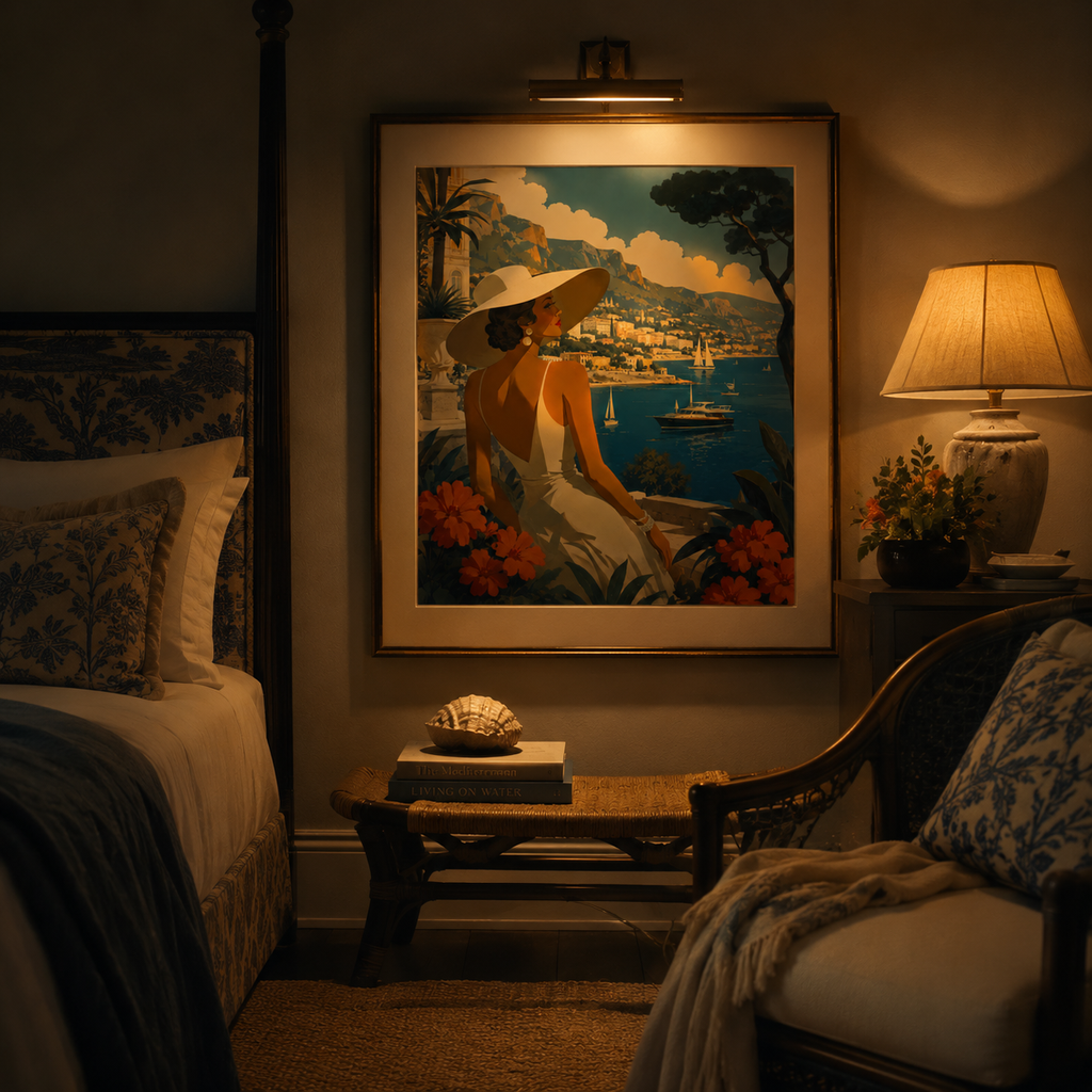 Azure Reverie — Mediterranean Elegance Wall Art