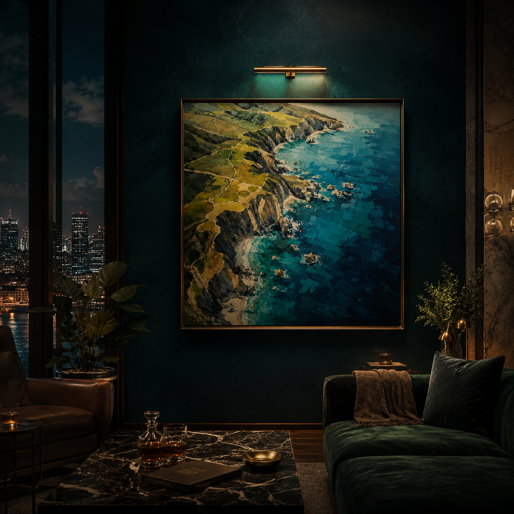 Edge of the Blue World — Coastal Landscape Wall Art