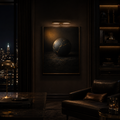 Fractured Eternity — Kintsugi Noir Wall Art