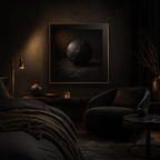 Fractured Eternity — Kintsugi Noir Wall Art
