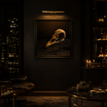 Gilded Remains — Noir Memento Mori Wall Art