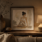 Quiet Alignment — Minimalist Wellness Wall Art