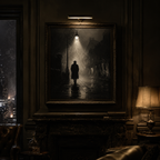The Last Lamplight — Noir Solitude Wall Art