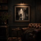 The Last Lamplight — Noir Solitude Wall Art